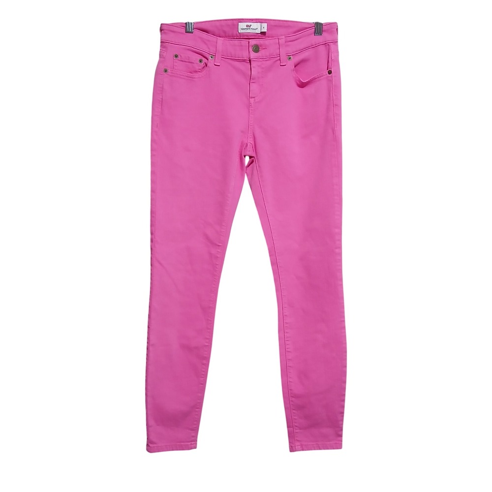 Vineyard Vines Pink‎ Skinny Jeans Size 4 Womens Denim Pants